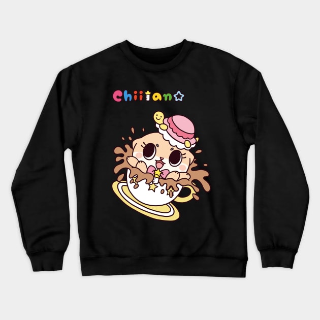 Chiitan Kawaii Coffee! Crewneck Sweatshirt by Nicole Nichols